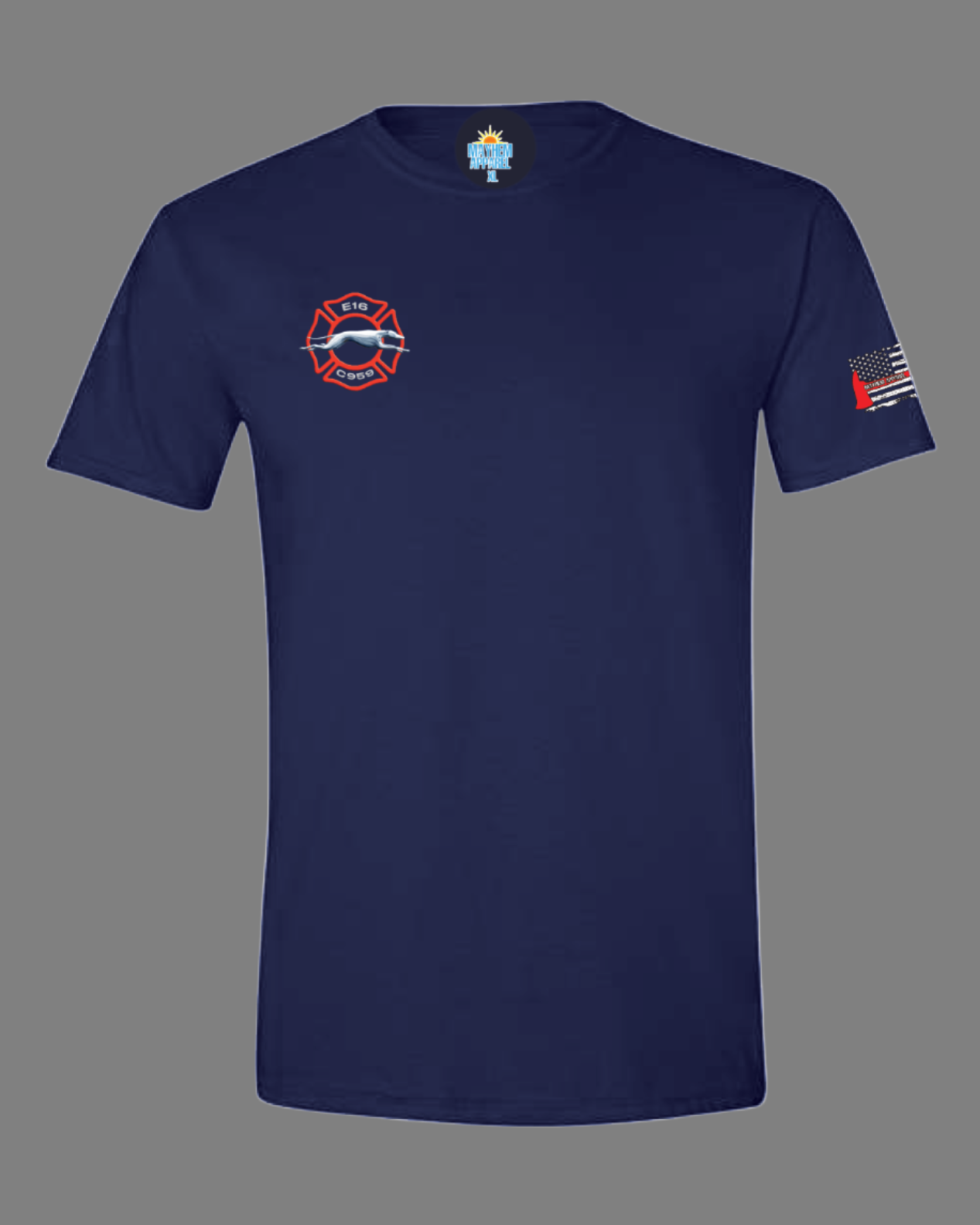 Firehouse 16 "Greyhound Express" Navy dry fit