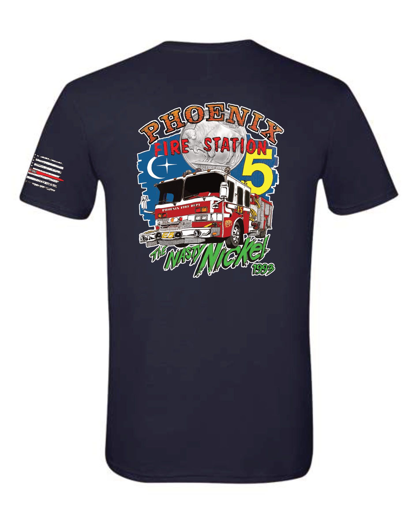 Engine 5 Nasty Nickel Tri-blend Retro