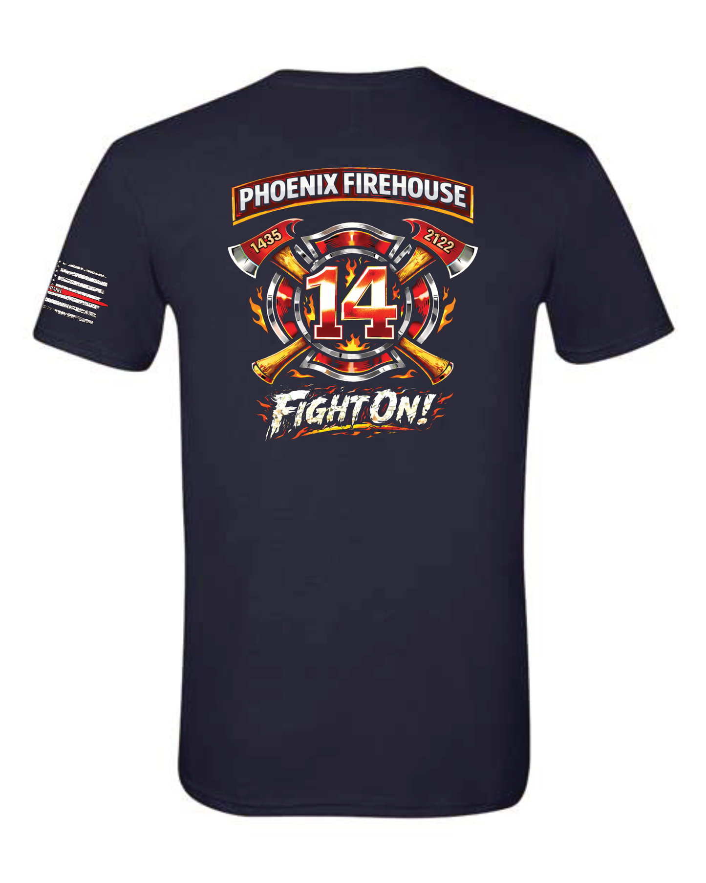 Firehouse 14 "FIGHT ON" Tri blend Tee