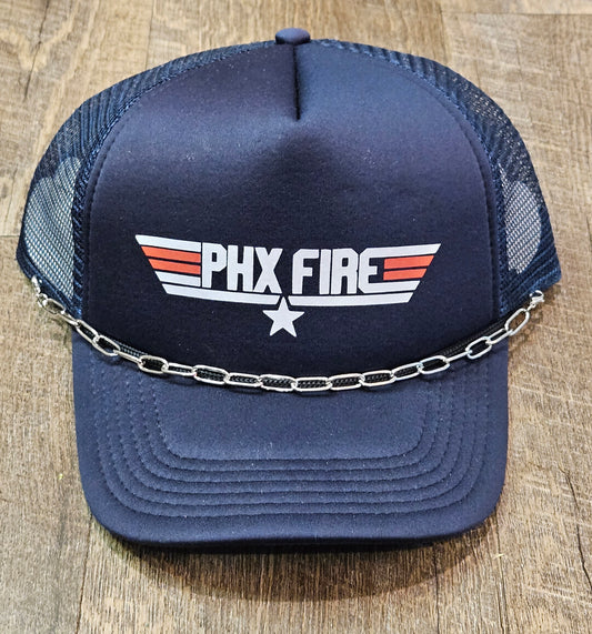 Ladies Phx Fire Top Gun Trucker Hat