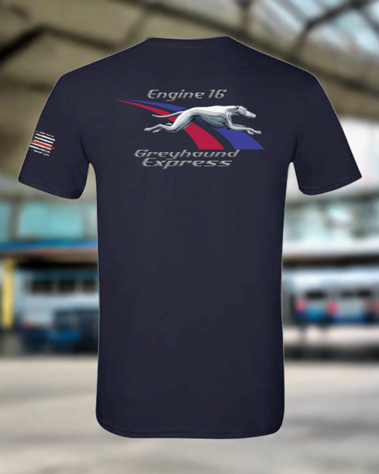 Firehouse 16 "Greyhound Express" Navy dry fit