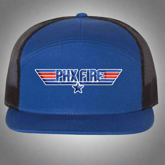 Top Gun 7 Panel Richardson Royal/ Black