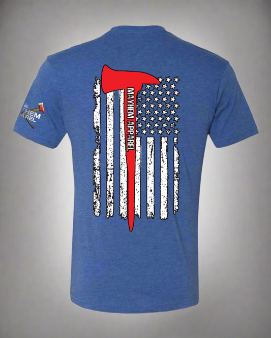Mayhem Premiere Flag Tee Blue NXTLVL