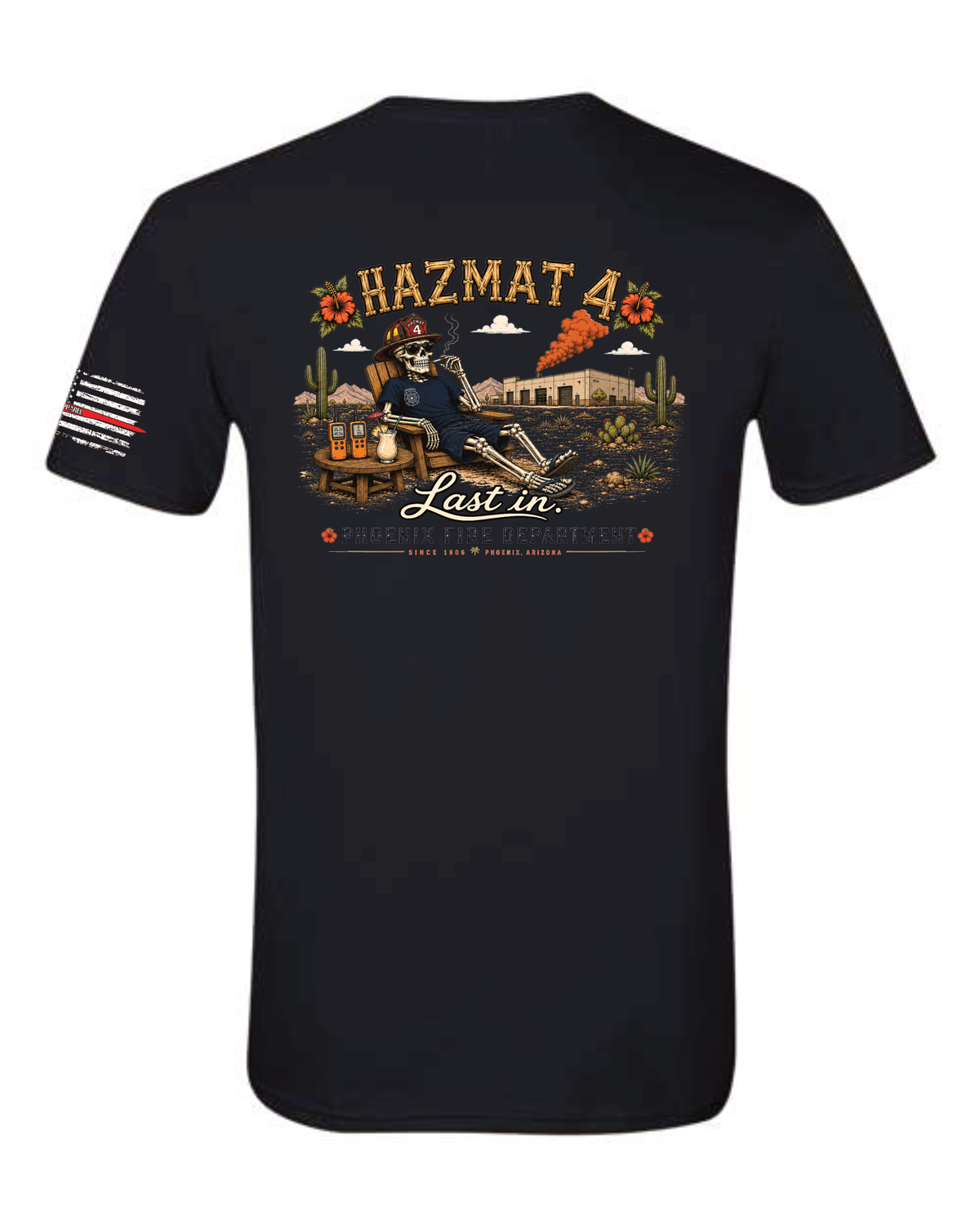 Hazmat 4 "Last in" - Next Level Graphic Tee