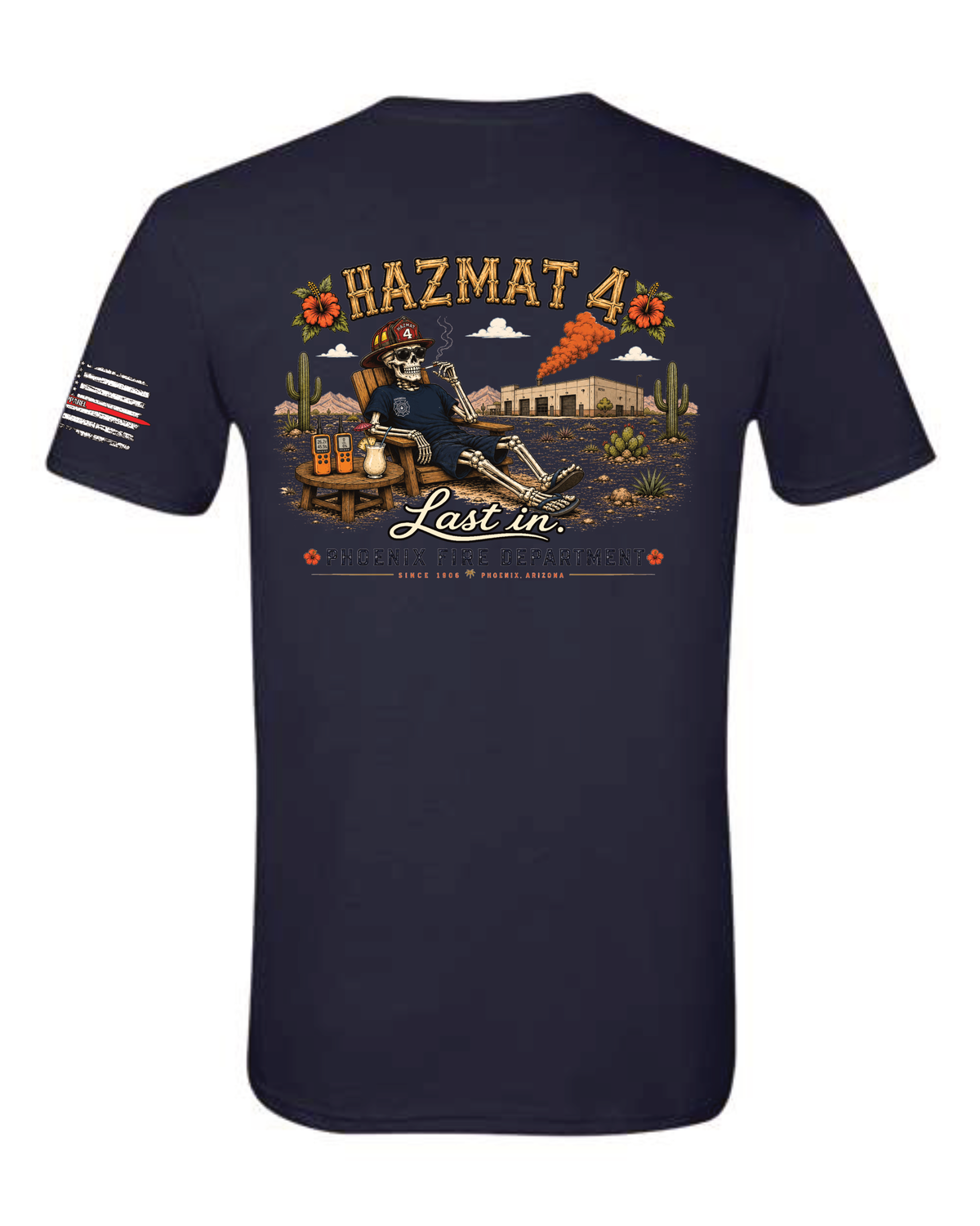 Hazmat 4 "Last in" - Next Level Graphic Tee
